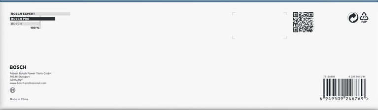 Conjunto de soquetes de impacto Bosch PRO de 1/2″ de profundidade, 9 peças.